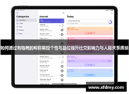 如何通过有格局的昵称展现个性与品位提升社交影响力与人际关系质量